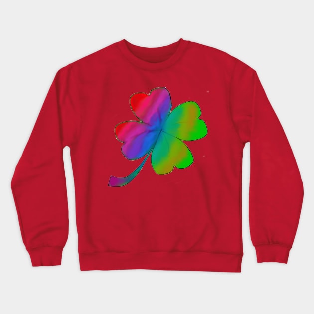 rainbow clover Crewneck Sweatshirt by RAINBOWZEBRA